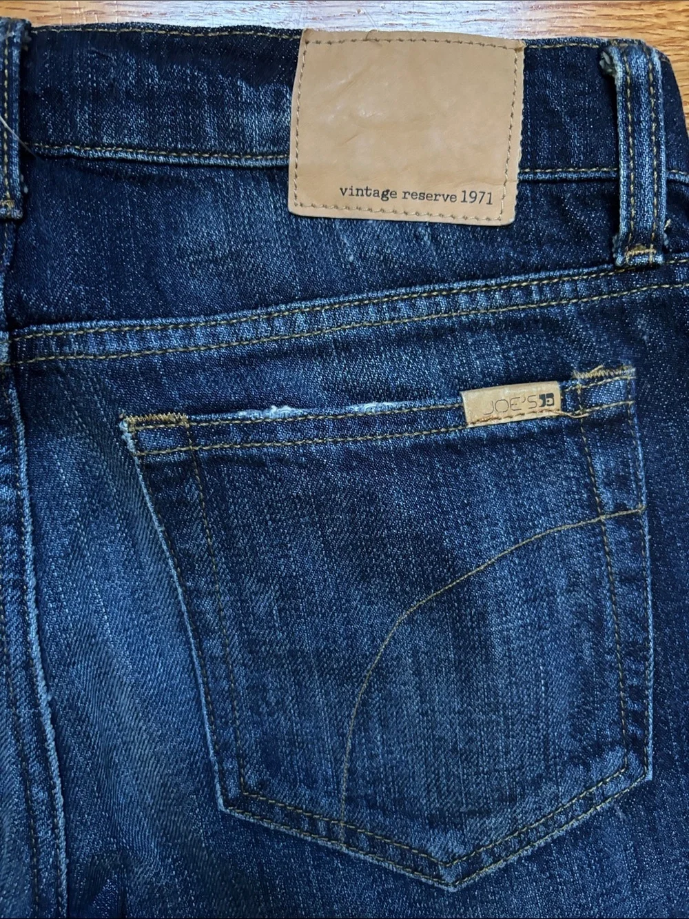 Joe’s Brixton Men's Straight Dark Blue Jeans 29x33 Vintage Reserve 1971